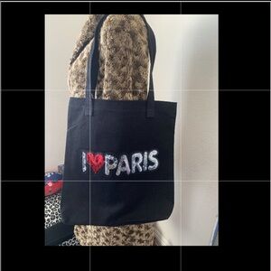 Bull denim tote bag